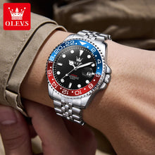 Load image into Gallery viewer, OLEVS 5657 Mens Watch Original Stainless Steel Date Quartz Watch Waterproof Luminous Sports Watches For Man Box Gifts Reloj
