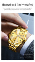Load image into Gallery viewer, OLEVS 9970 Men Watch Original Brand Waterproof Luminous Quartz Watch Rhombus Mirror Stainless Steel Date-Day-Date Watch With Box
