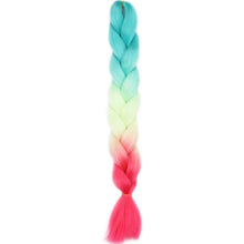 Load image into Gallery viewer, AZQUEEN 24 Inch Jumbo Braids Extensions Synthetic Braiding Hair Afro Ombre Color kanekalon Hair for Children Braid
