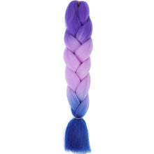 Load image into Gallery viewer, AZQUEEN 24 Inch Jumbo Braids Extensions Synthetic Braiding Hair Afro Ombre Color kanekalon Hair for Children Braid
