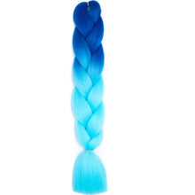 Load image into Gallery viewer, AZQUEEN 24 Inch Jumbo Braids Extensions Synthetic Braiding Hair Afro Ombre Color kanekalon Hair for Children Braid
