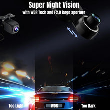 Load image into Gallery viewer, 9.66"IPS Touch Screen Mirror Dash Cam Front and Rear, 4K Dual Recording, AHD Backup Camera, Night Vision, G-Sensor. Limited Time
