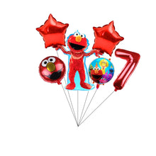 Load image into Gallery viewer, Cartoon Sesames  Street Birthday Party Decor Elmo and Friends Theme Tablecloth Plate Balloon Set Cake Decor Baby Shower
