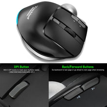 Load image into Gallery viewer, Lefon F33/F26C/F35B Trackball Mouse/ Bluetooth Ergonomic Mouse 2.4G Wireless Rechargeable Rollerball Mice for PC Office Drawing
