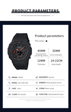 Load image into Gallery viewer, Casio watch for men g shock Farmhouse oak New product Octagonal movement waterproof electronic Double display digital watch
