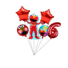 Load image into Gallery viewer, Cartoon Sesames  Street Birthday Party Decor Elmo and Friends Theme Tablecloth Plate Balloon Set Cake Decor Baby Shower
