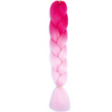 Load image into Gallery viewer, AZQUEEN 24 Inch Jumbo Braids Extensions Synthetic Braiding Hair Afro Ombre Color kanekalon Hair for Children Braid
