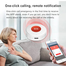 Load image into Gallery viewer, Tuya WiFi SOS Panic Call Button Smart Life APP Rechargeable Battery One Key Alarm For Patient Kids Elderly Man Hanging Rope
