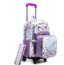 Load image into Gallery viewer, School Wheeled backpack Bag School bag with wheels Trolley Satchel bag Kids School Rolling backpack for girls School Trolley Bag
