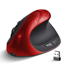 Load image into Gallery viewer, BTS-908 Hot Selling Rechargeable Vertical Mice Ergonomic Wireless Mouse 2.4G USB Receiver 1600 Adjustable DPI 6 Buttons Mouse
