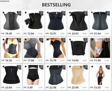 Load image into Gallery viewer, Waist Trainer Body Shaper Tummy Control Slimming Sheath Flat Belly Reductive Shapewear Women Corset Belts
