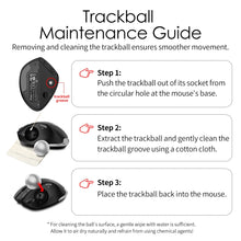 Load image into Gallery viewer, Lefon F33/F26C/F35B Trackball Mouse/ Bluetooth Ergonomic Mouse 2.4G Wireless Rechargeable Rollerball Mice for PC Office Drawing
