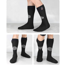 Load image into Gallery viewer, Winter Heated Socks With Battery Box Thermal Socks Women Men Heating Foot Warmer Electric Fever Socks Hiking Ski Warm Outdoor
