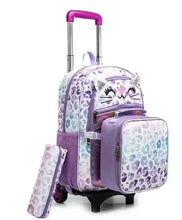 Load image into Gallery viewer, School Wheeled backpack Bag School bag with wheels Trolley Satchel bag Kids School Rolling backpack for girls School Trolley Bag

