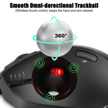 Load image into Gallery viewer, Lefon F33/F26C/F35B Trackball Mouse/ Bluetooth Ergonomic Mouse 2.4G Wireless Rechargeable Rollerball Mice for PC Office Drawing
