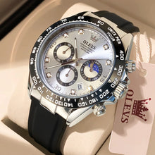 Load image into Gallery viewer, OLEVS 2875 Men's Watches Luxury Multifunctional Original Quartz Wirst Watch Man Waterproof Luminous Date Moon Phase Christmas
