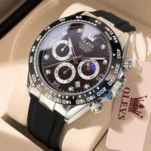 Load image into Gallery viewer, OLEVS 2875 Men's Watches Luxury Multifunctional Original Quartz Wirst Watch Man Waterproof Luminous Date Moon Phase Christmas
