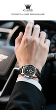 Load image into Gallery viewer, OLEVS 7117 New Automatic Man Watch Luxury Fashion Leather Strap Mechanical Watches for Men 24 Hour Moon Phase Calendar Men Watch
