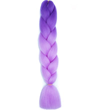 Load image into Gallery viewer, AZQUEEN 24 Inch Jumbo Braids Extensions Synthetic Braiding Hair Afro Ombre Color kanekalon Hair for Children Braid
