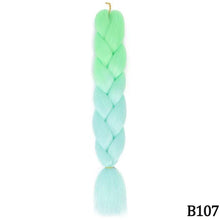 Load image into Gallery viewer, AZQUEEN 24 Inch Jumbo Braids Extensions Synthetic Braiding Hair Afro Ombre Color kanekalon Hair for Children Braid
