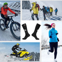Load image into Gallery viewer, Winter Heated Socks With Battery Box Thermal Socks Women Men Heating Foot Warmer Electric Fever Socks Hiking Ski Warm Outdoor
