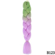 Load image into Gallery viewer, AZQUEEN 24 Inch Jumbo Braids Extensions Synthetic Braiding Hair Afro Ombre Color kanekalon Hair for Children Braid
