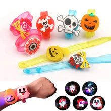 Load image into Gallery viewer, 12-36 Pcs Glowing Halloween Bracelets Rings Children Toys Props Halloween Party Decoration Treat Kids Party Gift Pinata Fillers
