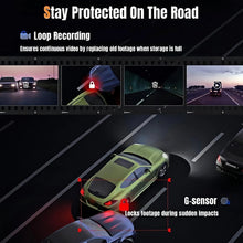 Load image into Gallery viewer, 9.66"IPS Touch Screen Mirror Dash Cam Front and Rear, 4K Dual Recording, AHD Backup Camera, Night Vision, G-Sensor. Limited Time
