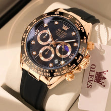 Load image into Gallery viewer, OLEVS 2875 Men's Watches Luxury Multifunctional Original Quartz Wirst Watch Man Waterproof Luminous Date Moon Phase Christmas
