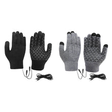 Load image into Gallery viewer, Electric Heated Gloves Touch Screen Outdoor Riding Skiing Mitten USB Heated Gloves for Backpacking Mountaineering (no battery)
