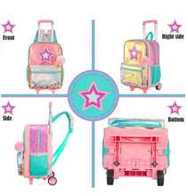 Load image into Gallery viewer, School Wheeled backpack Bag School bag with wheels Trolley Satchel bag Kids School Rolling backpack for girls School Trolley Bag
