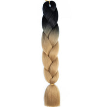 Load image into Gallery viewer, AZQUEEN 24 Inch Jumbo Braids Extensions Synthetic Braiding Hair Afro Ombre Color kanekalon Hair for Children Braid

