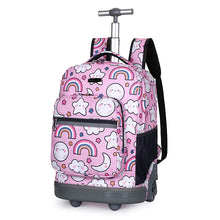 Load image into Gallery viewer, Rolling Backpack for Girls School Backpack with Wheels for Boys Wheeled Bookbags Trolley School Bags for Teens
