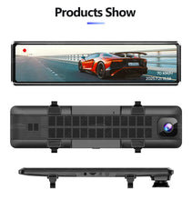 Load image into Gallery viewer, H8 4K+2K 11.26 Inch Rear View Mirror Dash Cam SONY IMX415 Car Dvr Camera  GPS WIFI Video Recording Super Night Vision Dual Lens
