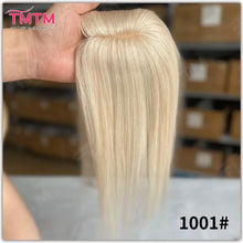 Load image into Gallery viewer, 100% Remy Human Hair Toppers For Women 7x11CM Straight Human Hair Topper With Clips 12 Inch Natural Looking Hairpieces Systems
