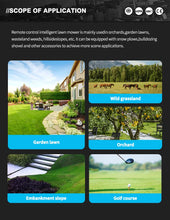 Load image into Gallery viewer, Customized  Remote Control Lawn Mower Remote Control Robot Crawler Lawn Mower Controlled From Distance

