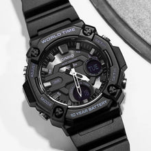 Load image into Gallery viewer, Casio AEQ-120W Series | 10-Year Battery | World Time | Daily Alarm | Countdown Timer | Analog-Digital Watch
