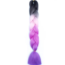 Load image into Gallery viewer, AZQUEEN 24 Inch Jumbo Braids Extensions Synthetic Braiding Hair Afro Ombre Color kanekalon Hair for Children Braid
