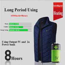 Load image into Gallery viewer, Electric Jacket Vest USB Heated Jacket Vest- Stay Warm-
