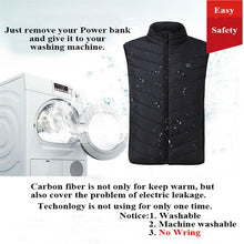 Load image into Gallery viewer, Electric Jacket Vest USB Heated Jacket Vest- Stay Warm-
