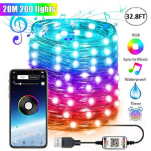 Load image into Gallery viewer, 32 Feet Christmas  LED Tree Decoration Light -Remote Control Light RGB-
