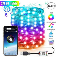 Load image into Gallery viewer, 32 Feet Christmas  LED Tree Decoration Light -Remote Control Light RGB-
