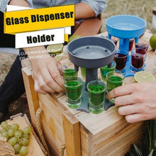 Load image into Gallery viewer, 6 Shot Glass Dispenser and Holder -Dispenser For Filling Liquids, Shots Dispenser Alcohol Dispenser Bottle Shots 114
